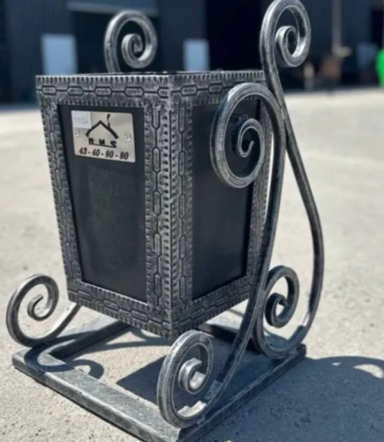 Forged trash bins